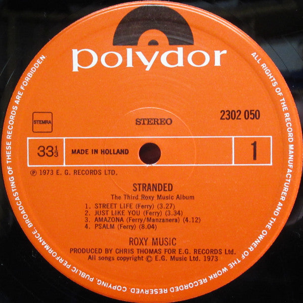 Roxy Music : Stranded The Third Roxy Music Album (LP,Album,Reissue)