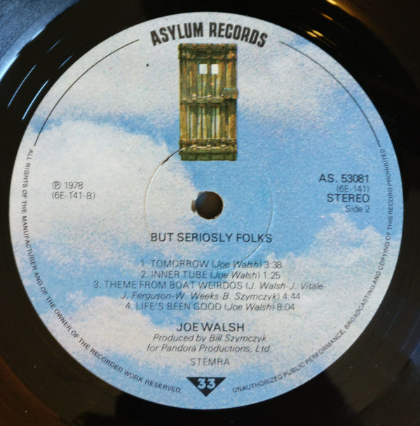 Joe Walsh : "But Seriously, Folks..." (LP,Album,Reissue)