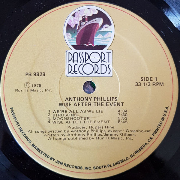 Anthony Phillips : Wise After The Event (LP,Album)