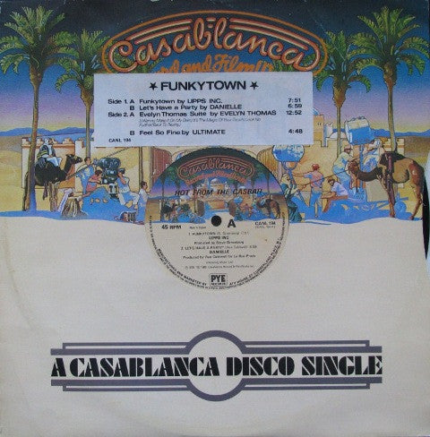 Various : Hot From The Casbah (12",Single,45 RPM,Partially Mixed)