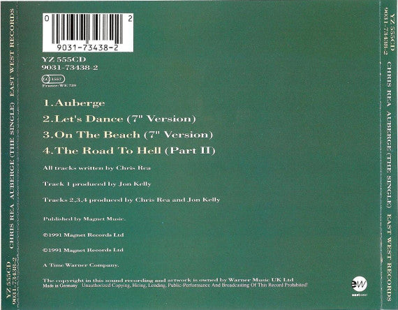 Chris Rea : Auberge (Single)