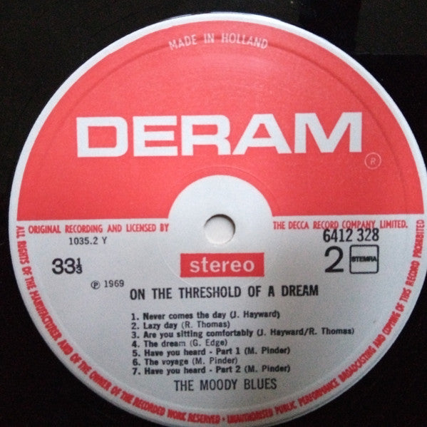 Moody Blues, The : On The Threshold Of A Dream (LP,Album,Reissue)
