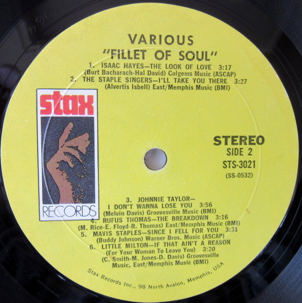 Various : Fillet Of Soul (LP,Compilation,Stereo)