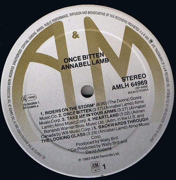 Annabel Lamb : Once Bitten (LP,Album)
