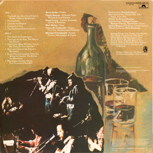 Bothy Band, The : Afterhours (Recorded Live In Paris) (LP,Album)