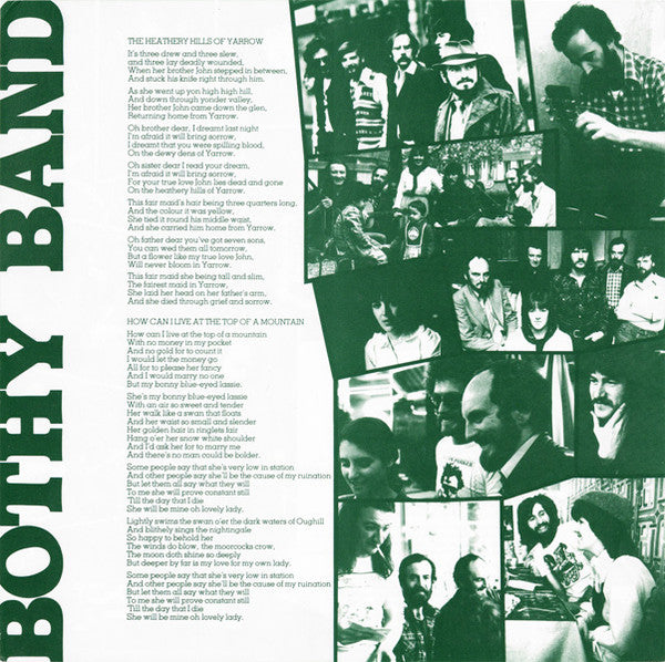 Bothy Band, The : Afterhours (Recorded Live In Paris) (LP,Album)