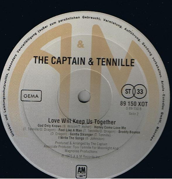 Captain And Tennille : Love Will Keep Us Together (LP,Album)