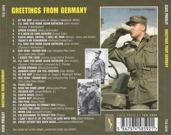 Elvis Presley : Greetings From Germany (Unofficial Release)
