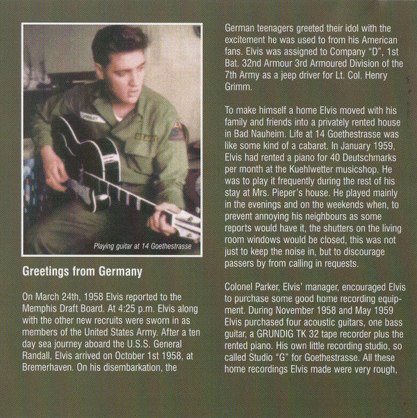 Elvis Presley : Greetings From Germany (Unofficial Release)