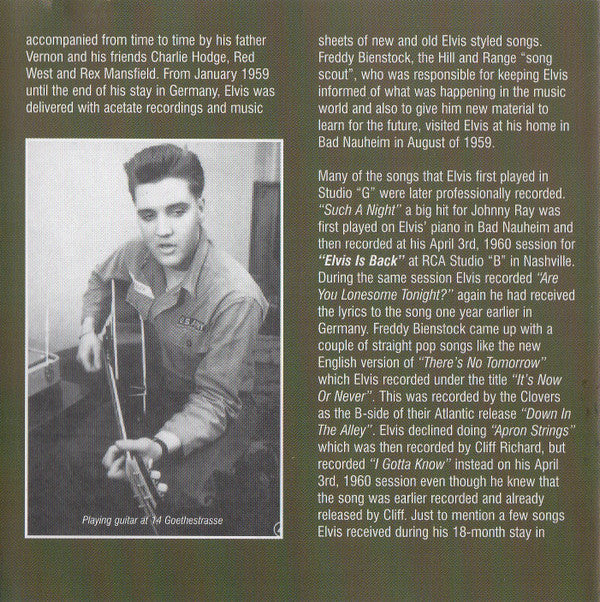 Elvis Presley : Greetings From Germany (Unofficial Release)