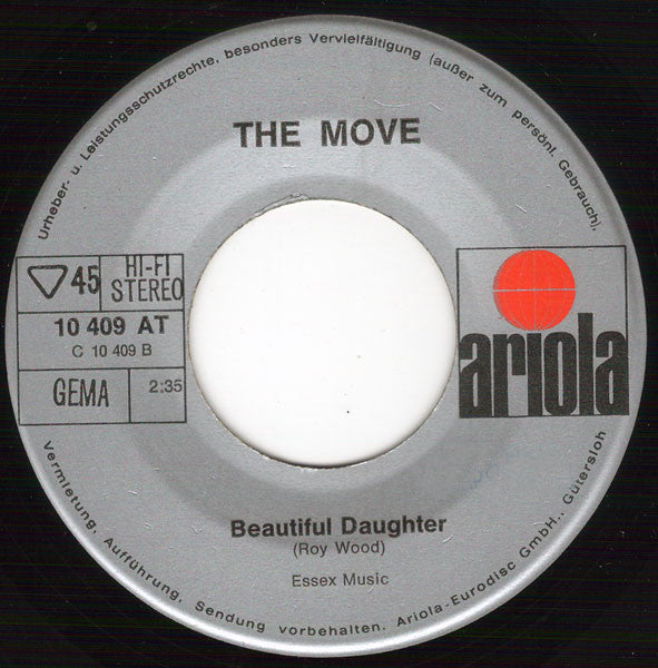 Move, The : Turkish Tram Conductor Blues / Beautiful Daughter (7",45 RPM,Single,Stereo)