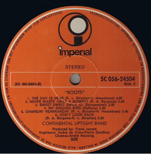 Continental Uptight Band, The : Roots (LP,Album)