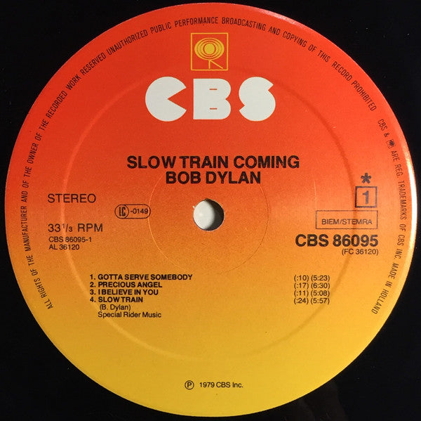 Bob Dylan : Slow Train Coming (LP,Album,Stereo)