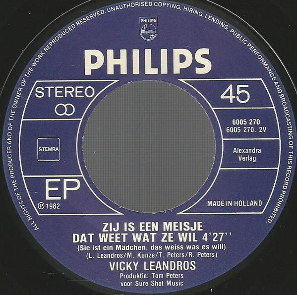 Vicky Leandros : Verloren Zijn We Niet (7",45 RPM,Single)