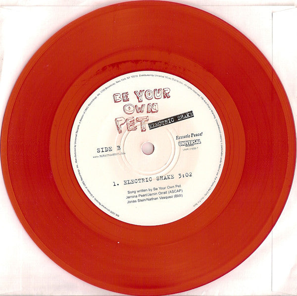 Be Your Own Pet : Electric Shake (7",Single,45 RPM,Promo)