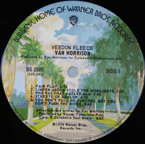 Van Morrison : Veedon Fleece (LP,Album,Stereo)
