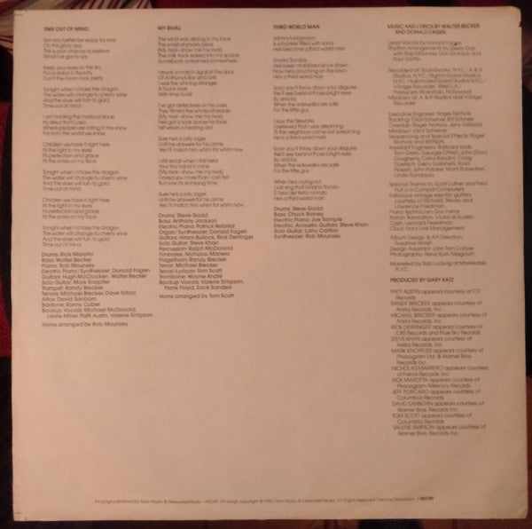 Steely Dan : Gaucho (LP, Album)