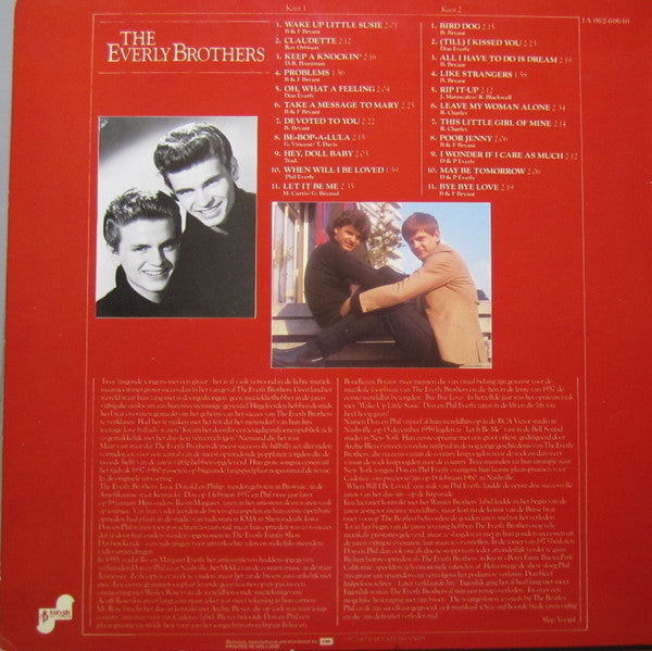 Everly Brothers : The Everly Brothers Onvergetelijke Hits (LP,Compilation,Stereo)