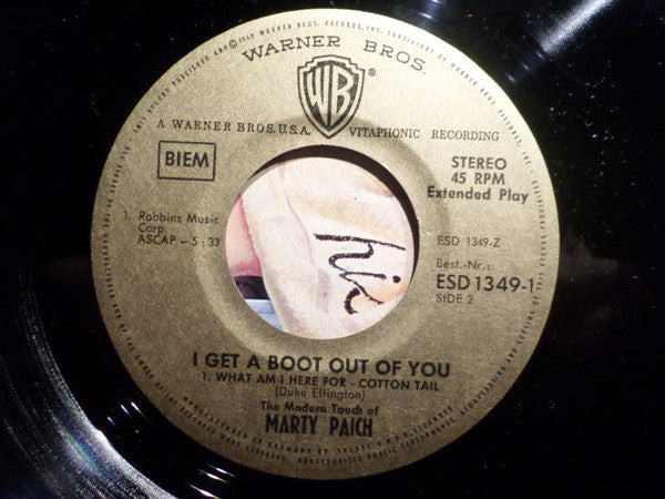 Marty Paich : I Get A Boot Out Of You (7",45 RPM,EP,Stereo)