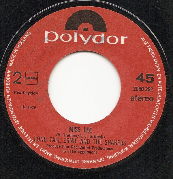 Long Tall Ernie And The Shakers : Get Yourself Together (7",45 RPM,Single)