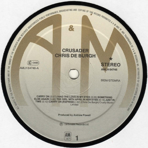 Chris de Burgh : Crusader (LP,Album,Stereo)