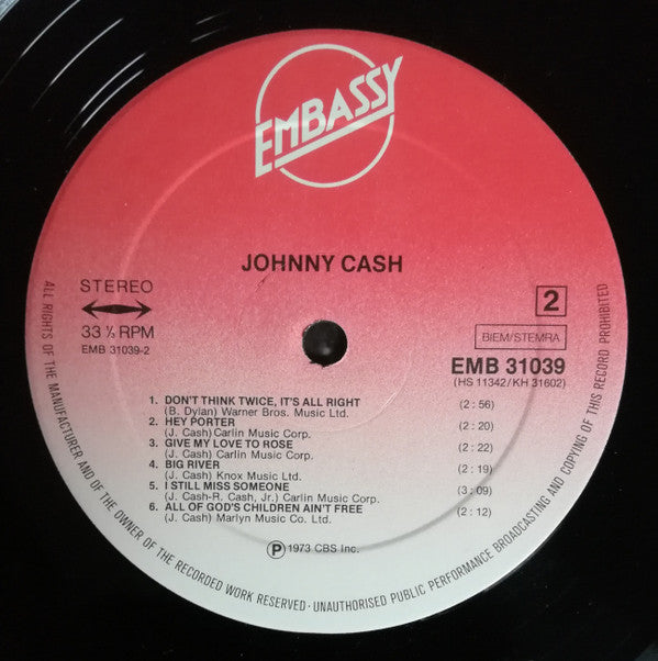 Johnny Cash : Johnny Cash (LP,Compilation)