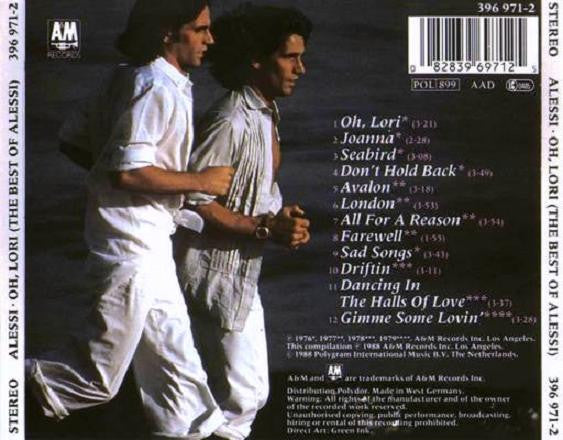 Alessi : Oh, Lori (The Best Of Alessi) (Compilation,Reissue)