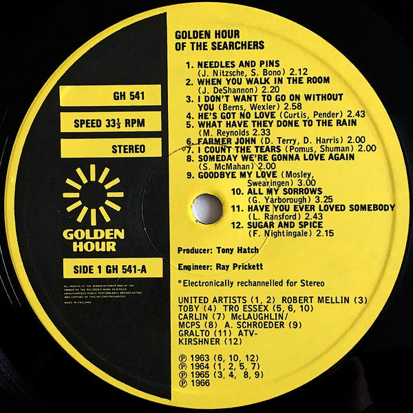 Searchers, The : Golden Hour Of The Searchers (LP,Compilation,Stereo)