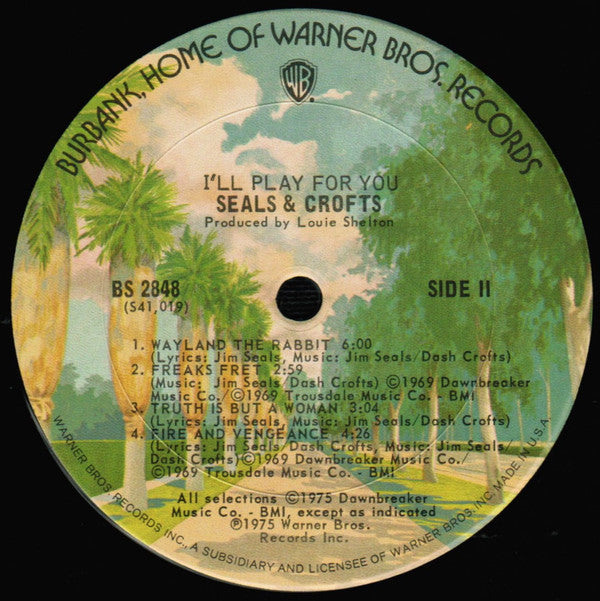 Seals & Crofts : I'll Play For You (LP,Album)
