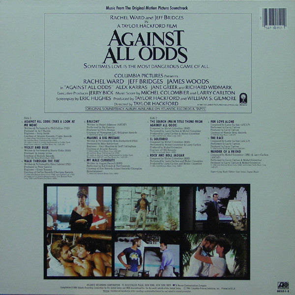 Various : Against All Odds (Music From The Original Motion Picture Soundtrack) (LP,Album)