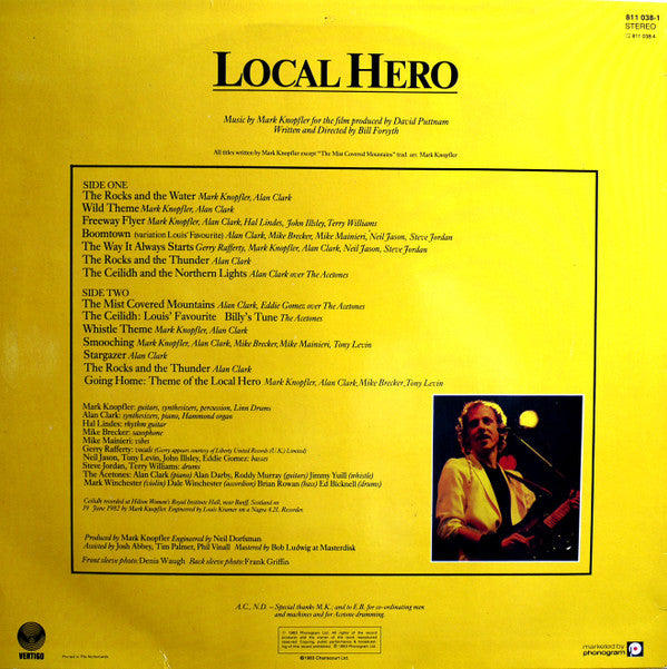 Mark Knopfler : Local Hero (LP,Album)