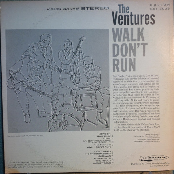 The Ventures : Walk Don't Run (LP, Album, RE)