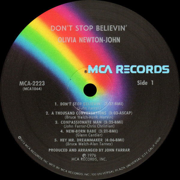 Olivia Newton-John : Don't Stop Believin' (LP, Album, PRC)