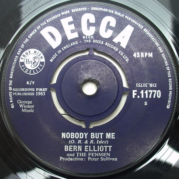 Bern Elliott And Fenmen, The : Money (7",45 RPM,Single)