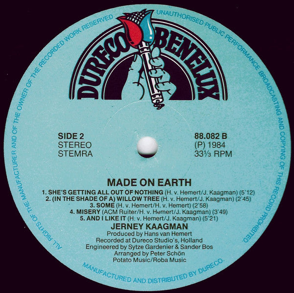 Jerney Kaagman : Made On Earth (LP,Album)