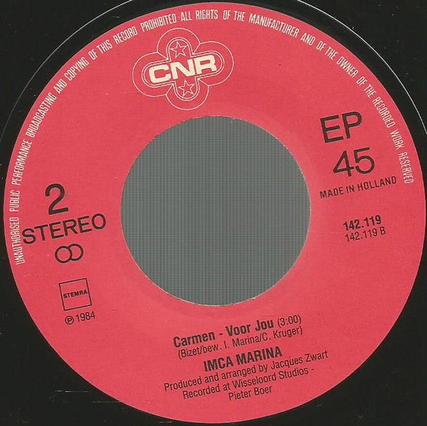 Imca Marina : Viva La Fiesta (7",45 RPM,EP,Single,Stereo)