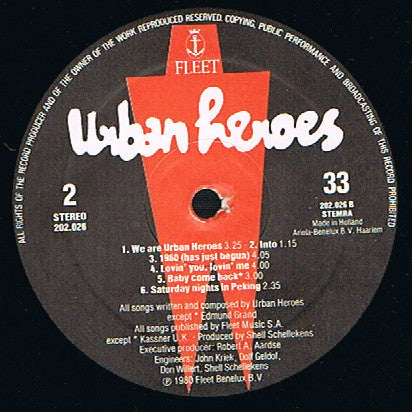 Urban Heroes : Who Said... Urban Heroes (LP,Album)