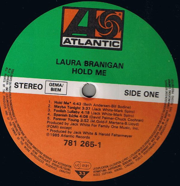 Laura Branigan : Hold Me (LP,Album)