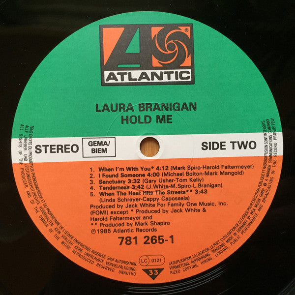 Laura Branigan : Hold Me (LP,Album)