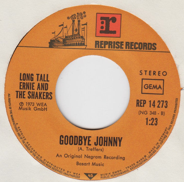 Long Tall Ernie And The Shakers : Turn The Radio On (7",45 RPM,Single,Stereo)