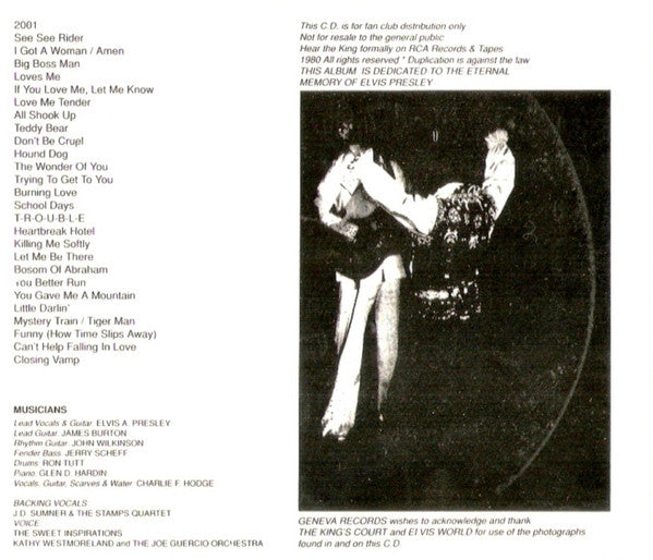 King (13), The : America's Own (The King In Concert) (Reissue,Unofficial Release)
