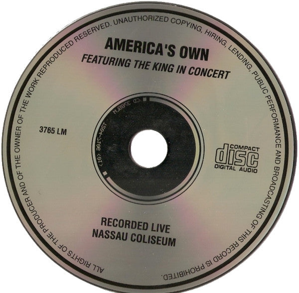 King (13), The : America's Own (The King In Concert) (Reissue,Unofficial Release)