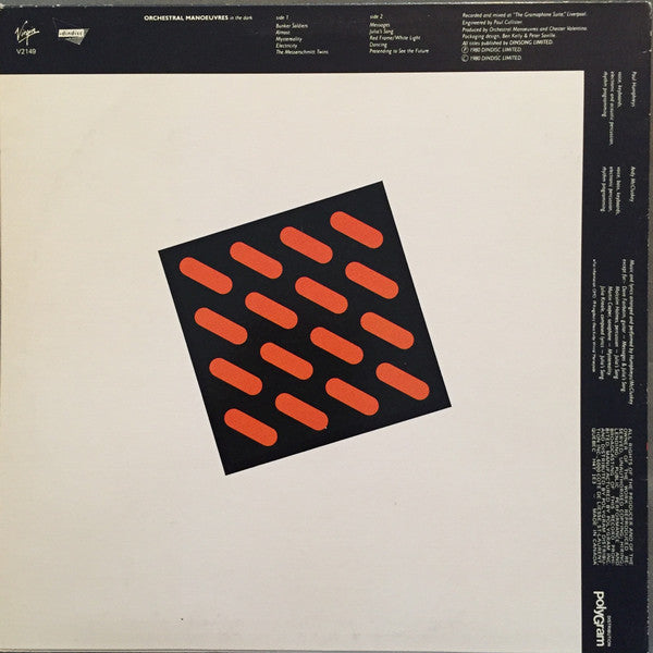 Orchestral Manoeuvres In The Dark : Orchestral Manoeuvres In The Dark (LP,Album)