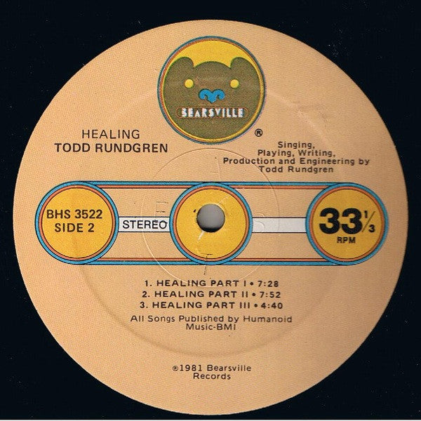 Todd Rundgren : Healing (LP, Album + 7", Single, S/Edition)