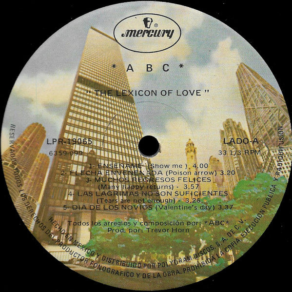 ABC : The Lexicon Of Love (LP,Album)