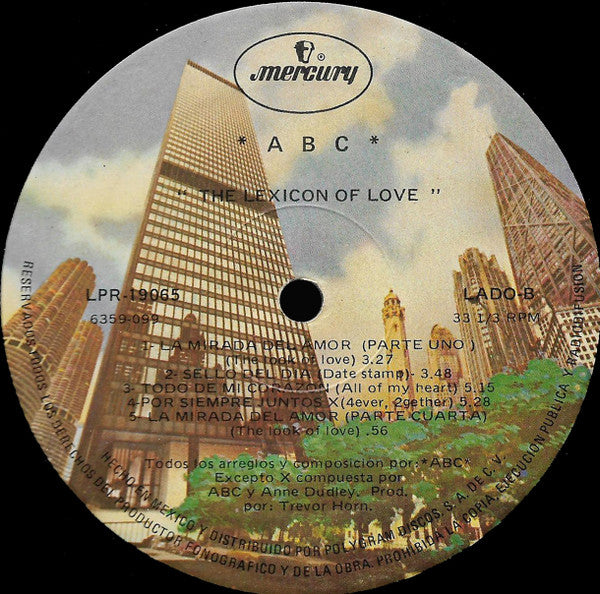 ABC : The Lexicon Of Love (LP,Album)