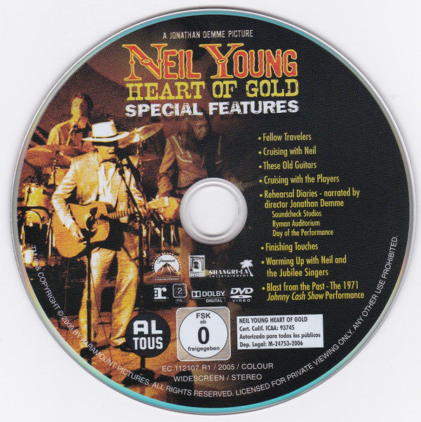Neil Young : Heart Of Gold (DVD-Video,PAL,Copy Protected)