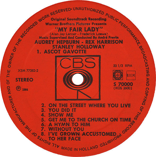 Audrey Hepburn, Rex Harrison : My Fair Lady (The Original Sound Track Recording) (LP,Stereo)