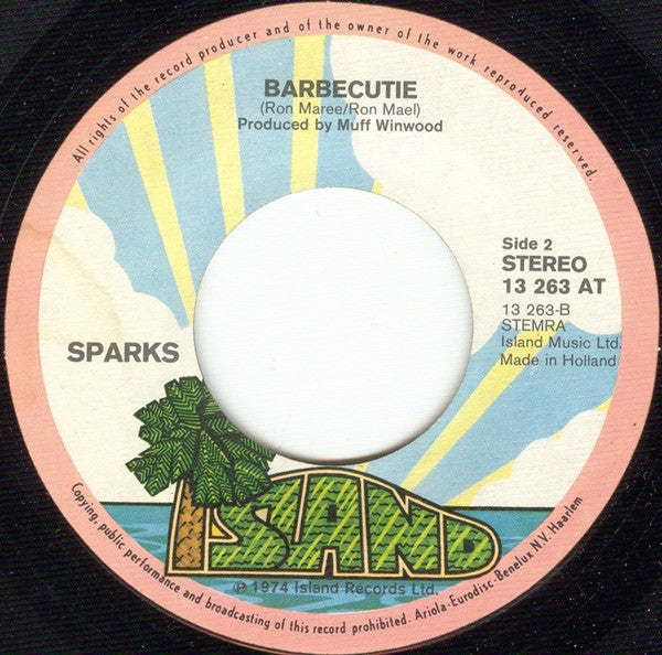 Sparks : This Town Ain't Big Enough For Both Of Us (7",45 RPM,Single)