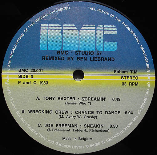 Various : Studio 57 (LP,Partially Mixed,Compilation)